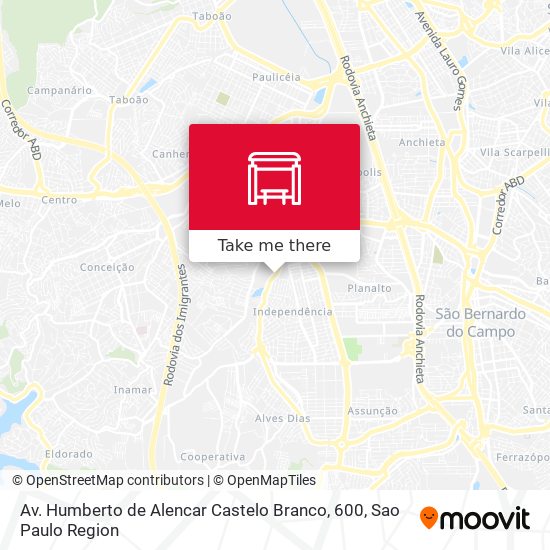 Mapa Av. Humberto de Alencar Castelo Branco, 600