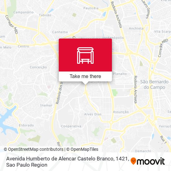 Avenida Humberto de Alencar Castelo Branco, 1421 map