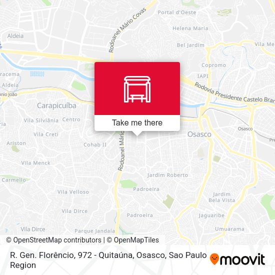 R. Gen. Florêncio, 972 - Quitaúna, Osasco map