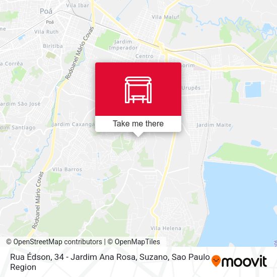 Rua Édson, 34 - Jardim Ana Rosa, Suzano map