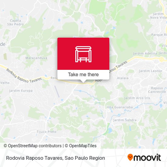 Rodovia Raposo Tavares map