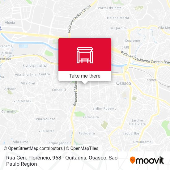 Rua Gen. Florêncio, 968 - Quitaúna, Osasco map