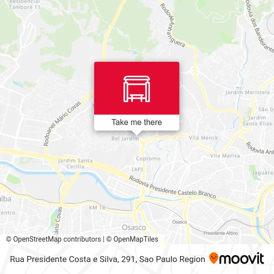Rua Presidente Costa e Silva, 291 map