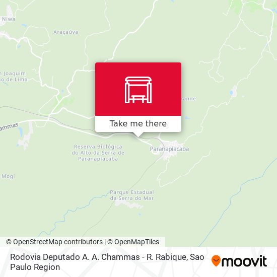 Rodovia Deputado A. A. Chammas - R. Rabique map