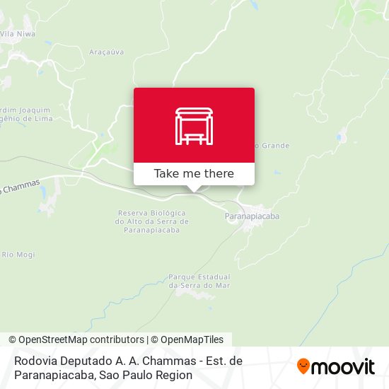 Rodovia Deputado A. A. Chammas - Est. de Paranapiacaba map