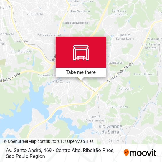 Av. Santo André, 469 - Centro Alto, Ribeirão Pires map