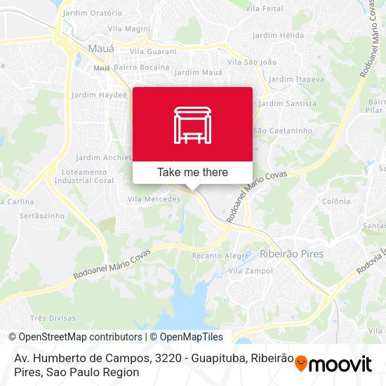 Av. Humberto de Campos, 3220 - Guapituba, Ribeirão Pires map