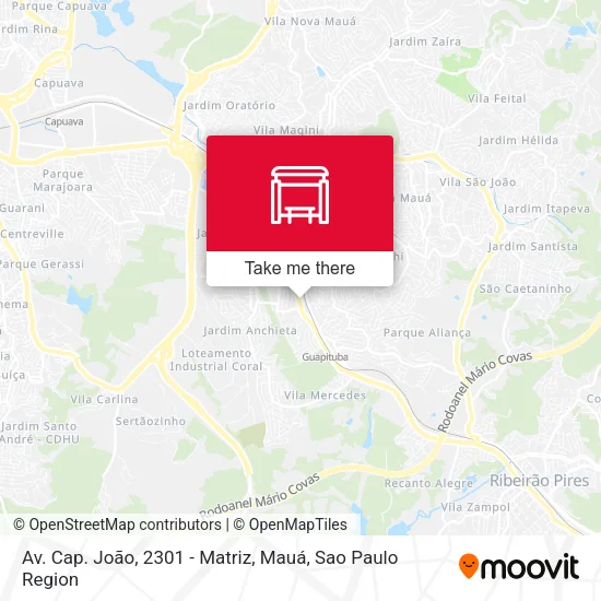 Av. Cap. João, 2301 - Matriz, Mauá map