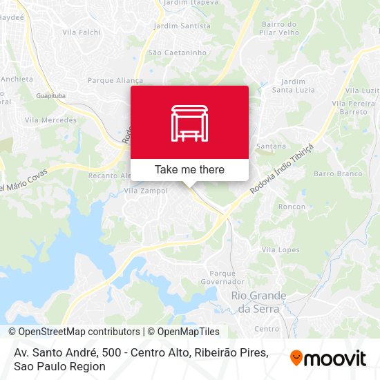 Av. Santo André, 500 - Centro Alto, Ribeirão Pires map