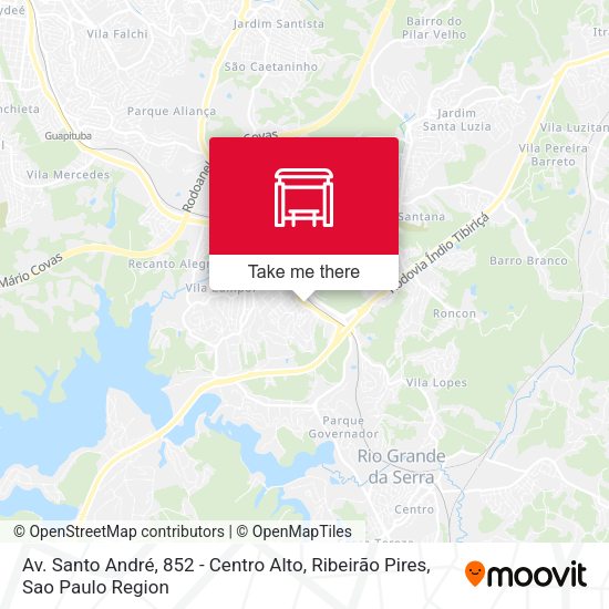 Av. Santo André, 852 - Centro Alto, Ribeirão Pires map