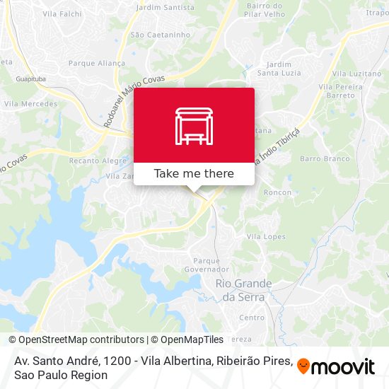 Av. Santo André, 1200 - Vila Albertina, Ribeirão Pires map