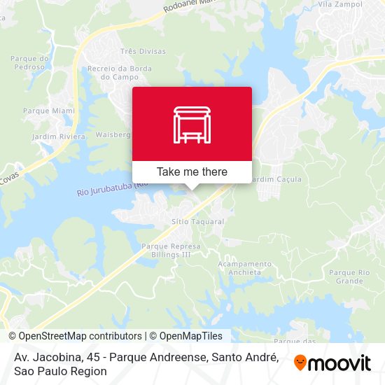 Av. Jacobina, 45 - Parque Andreense, Santo André map