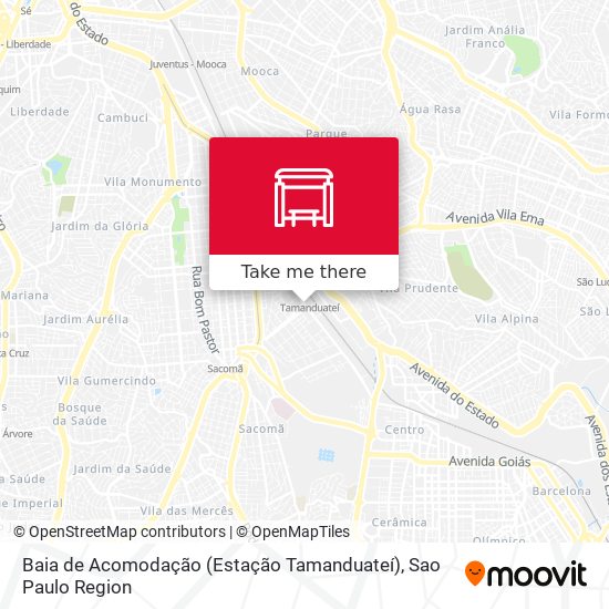 Mapa Baia de Acomodação (Estação Tamanduateí)