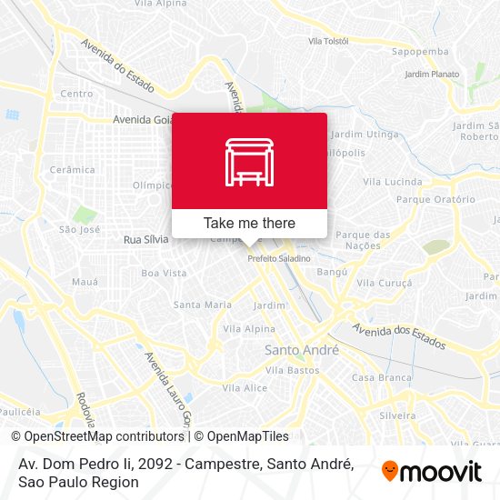 Av. Dom Pedro Ii, 2092 - Campestre, Santo André map