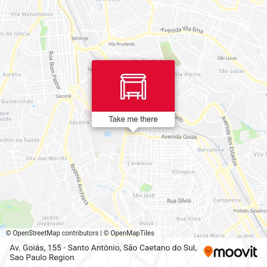 Av. Goiás, 155 - Santo Antônio, São Caetano do Sul map