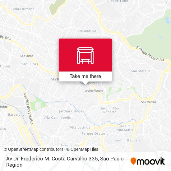 Av Dr. Frederico M. Costa Carvalho 335 map