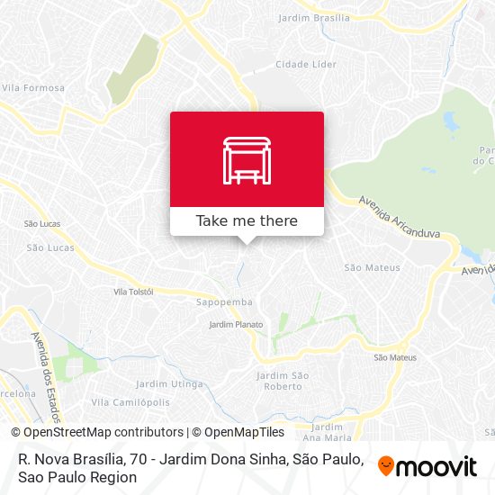 R. Nova Brasília, 70 - Jardim Dona Sinha, São Paulo map