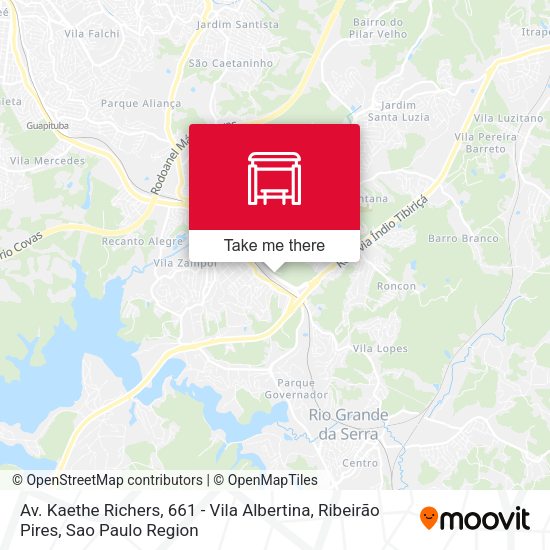 Av. Kaethe Richers, 661 - Vila Albertina, Ribeirão Pires map