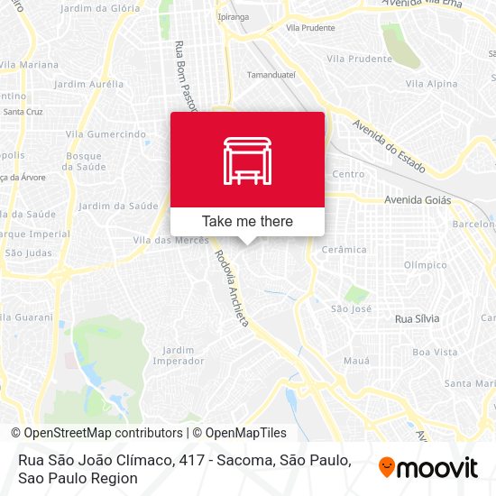 Rua São João Clímaco, 417 - Sacoma, São Paulo map
