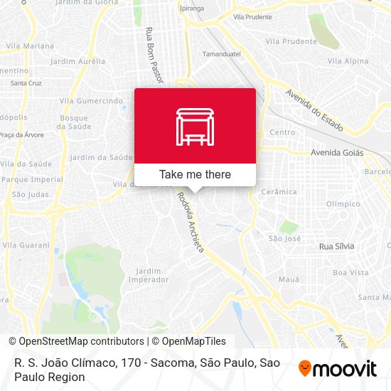 R. S. João Clímaco, 170 - Sacoma, São Paulo map