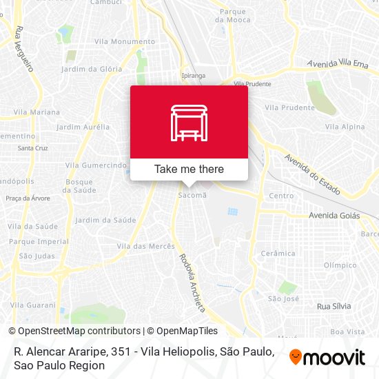 R. Alencar Araripe, 351 - Vila Heliopolis, São Paulo map