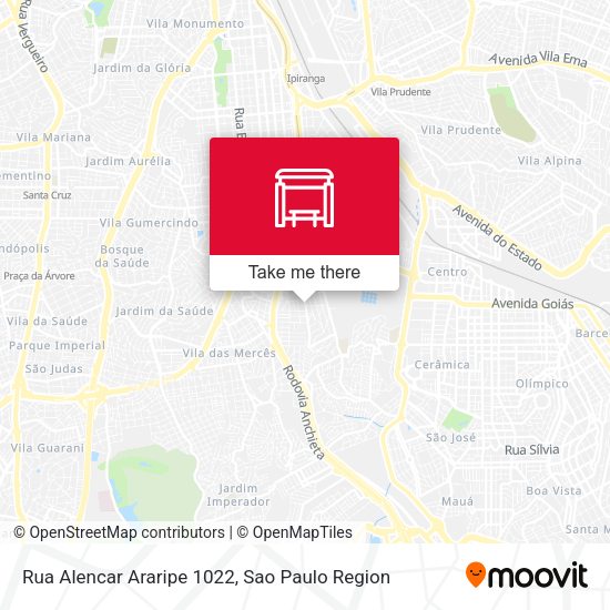 Rua Alencar Araripe 1022 map
