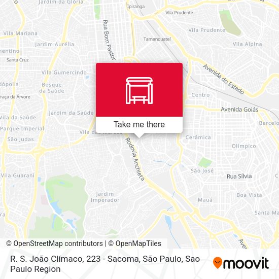 R. S. João Clímaco, 223 - Sacoma, São Paulo map