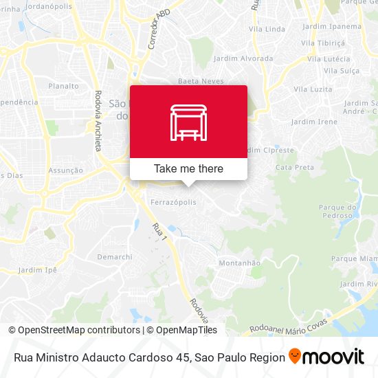 Rua Ministro Adaucto Cardoso 45 map