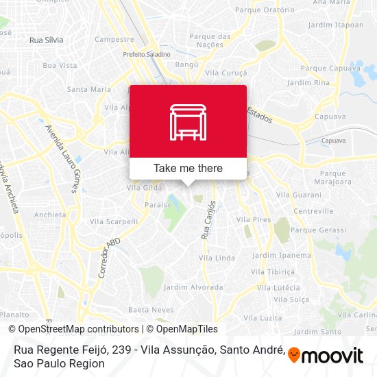 Rua Regente Feijó, 239 - Vila Assunção, Santo André map