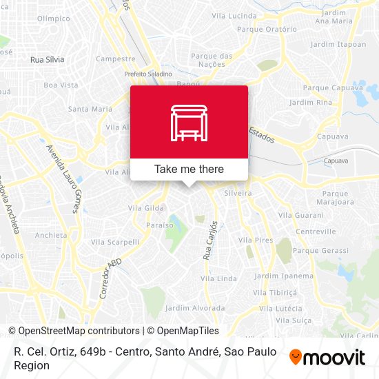 R. Cel. Ortiz, 649b - Centro, Santo André map