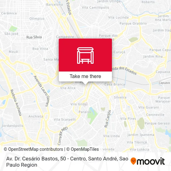 Av. Dr. Cesário Bastos, 50 - Centro, Santo André map