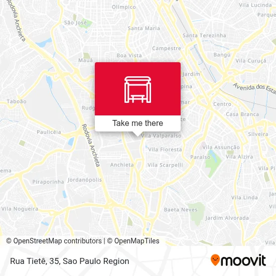 Rua Tietê, 35 map