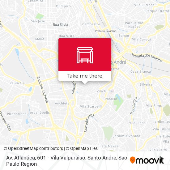 Av. Atlântica, 601 - Vila Valparaiso, Santo André map