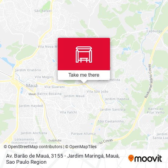 Mapa Av. Barão de Mauá, 3155 - Jardim Maringá, Mauá