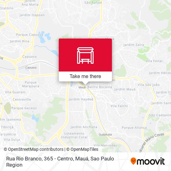 Mapa Rua Rio Branco, 365 - Centro, Mauá