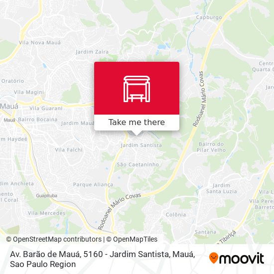 Mapa Av. Barão de Mauá, 5160 - Jardim Santista, Mauá