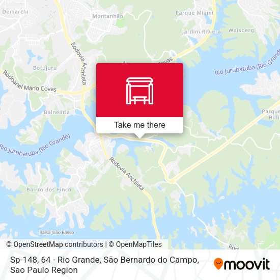 Sp-148, 64 - Rio Grande, São Bernardo do Campo map