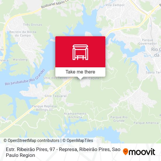 Estr. Ribeirão Píres, 97 - Represa, Ribeirão Pires map