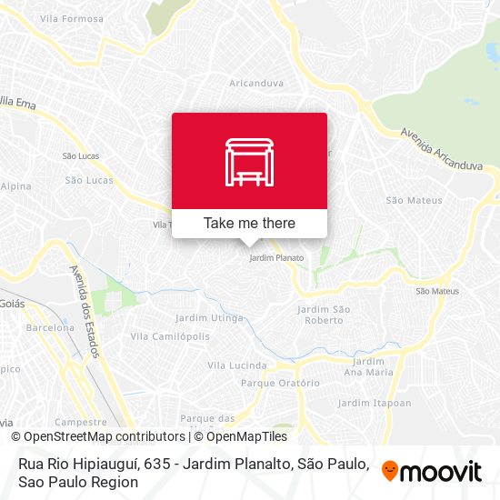 Rua Rio Hipiauguí, 635 - Jardim Planalto, São Paulo map