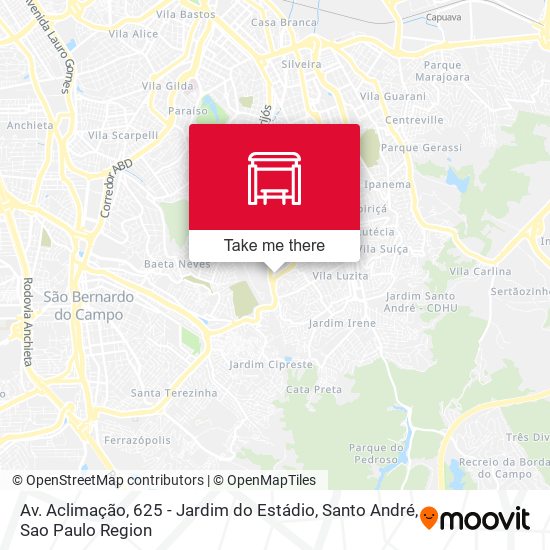 Av. Aclimação, 625 - Jardim do Estádio, Santo André map