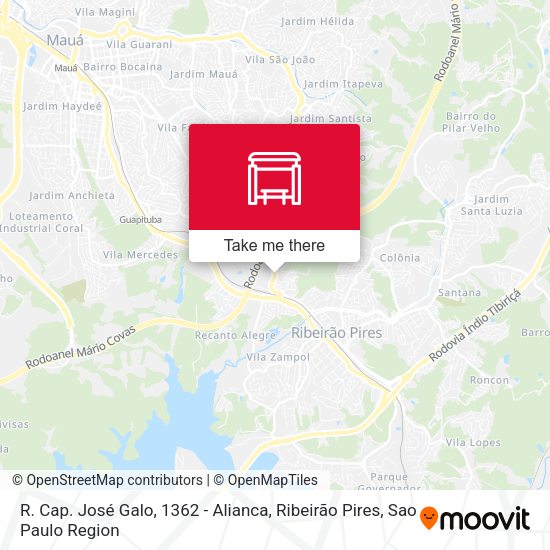 R. Cap. José Galo, 1362 - Alianca, Ribeirão Pires map