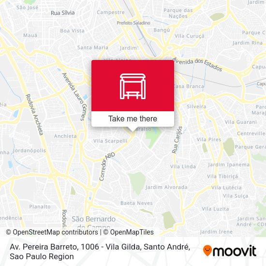 Av. Pereira Barreto, 1006 - Vila Gilda, Santo André map