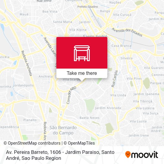 Av. Pereira Barreto, 1606 - Jardim Paraiso, Santo André map