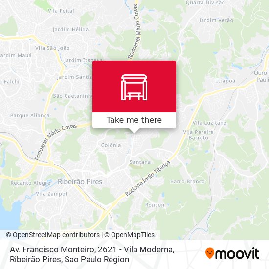 Av. Francisco Monteiro, 2621 - Vila Moderna, Ribeirão Pires map