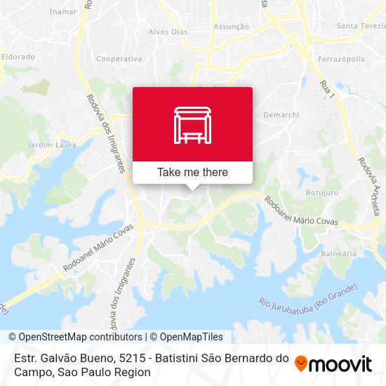 Estr. Galvão Bueno, 5215 - Batistini São Bernardo do Campo map