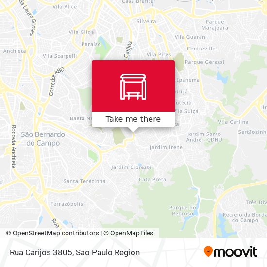 Rua Carijós 3805 map