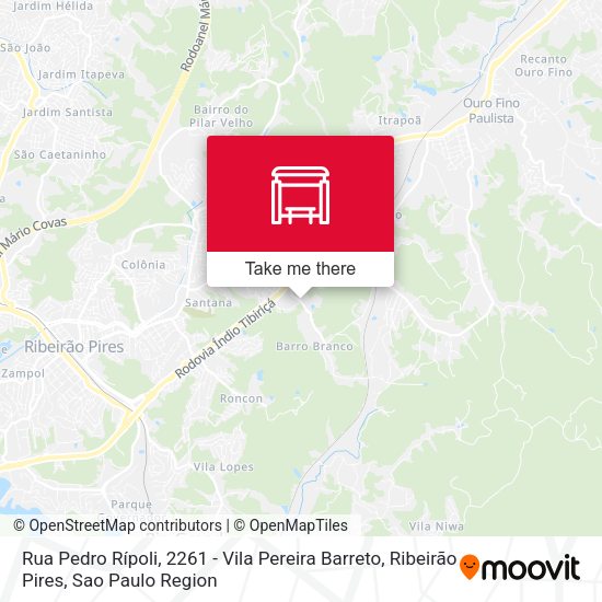 Rua Pedro Rípoli, 2261 - Vila Pereira Barreto, Ribeirão Pires map