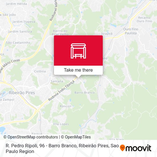 R. Pedro Rípoli, 96 - Barro Branco, Ribeirão Pires map