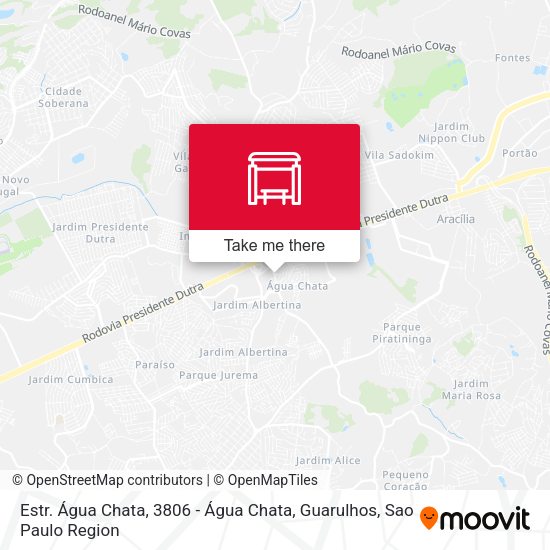 Estr. Água Chata, 3806 - Água Chata, Guarulhos map