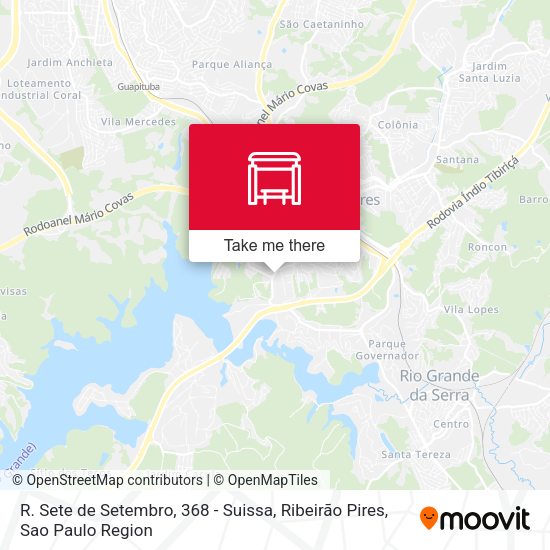 R. Sete de Setembro, 368 - Suissa, Ribeirão Pires map